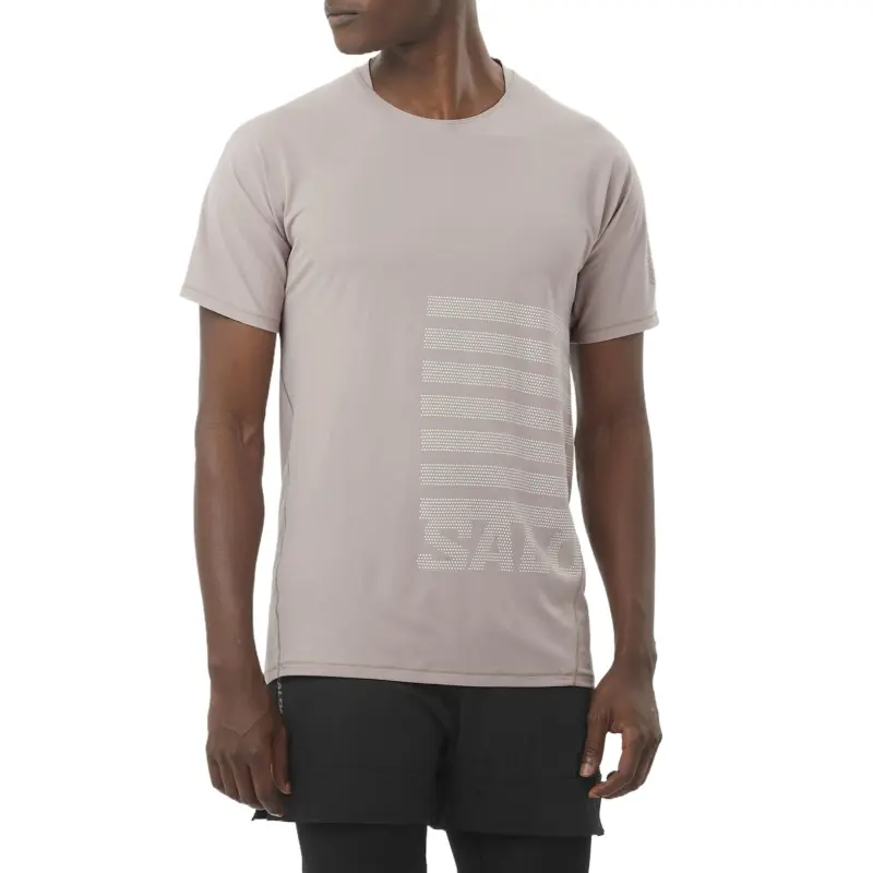 SALOMON SENSE AEROGRAPHIC T-Shirt Men's Yuta/White-2