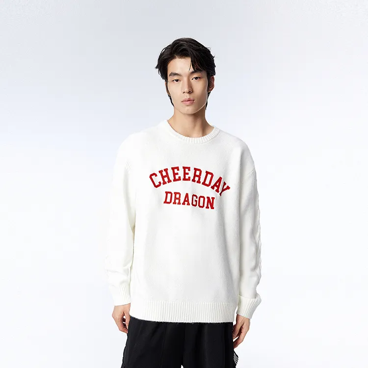 PEACEBIRD MEN Sweater Unisex White-2