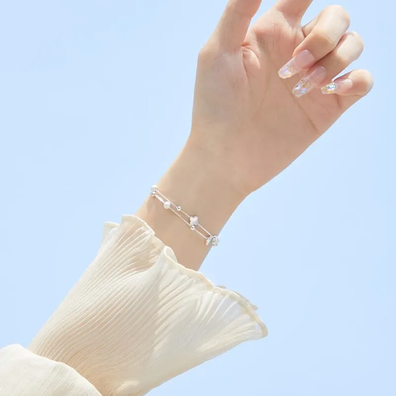 TONGBAOFU 999 Fine Silver Bracelets Women's-2
