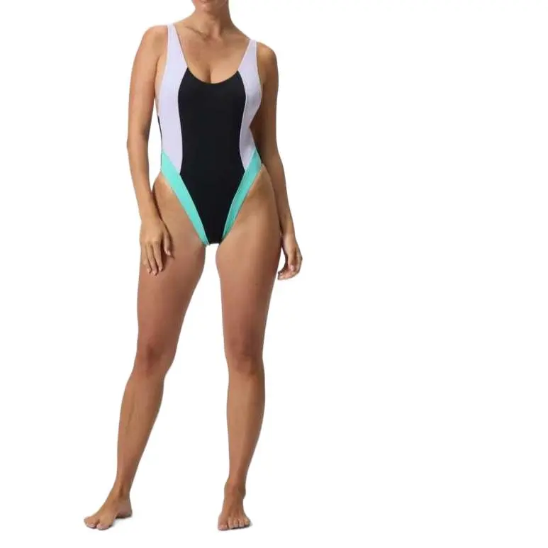 Speedo FLU3NTE One piece Swimsuit Women's Black White Blue-7