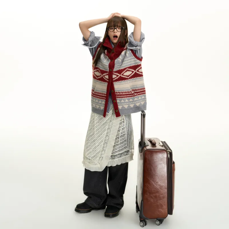 TGNS Sweater Unisex Vintage Red-5