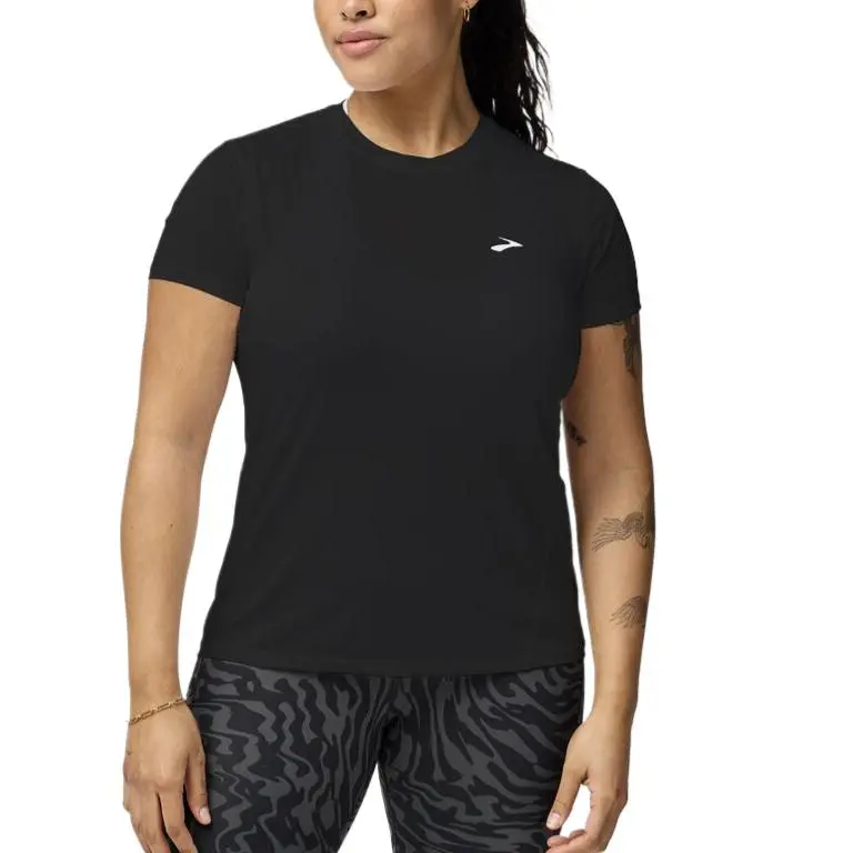 Brooks T Shirts Women's Black-1