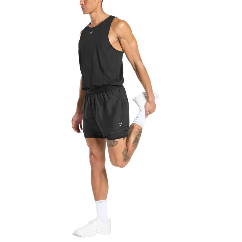 GYMSHARK Running 2 In 1 Shorts Sports Shorts Men's-4