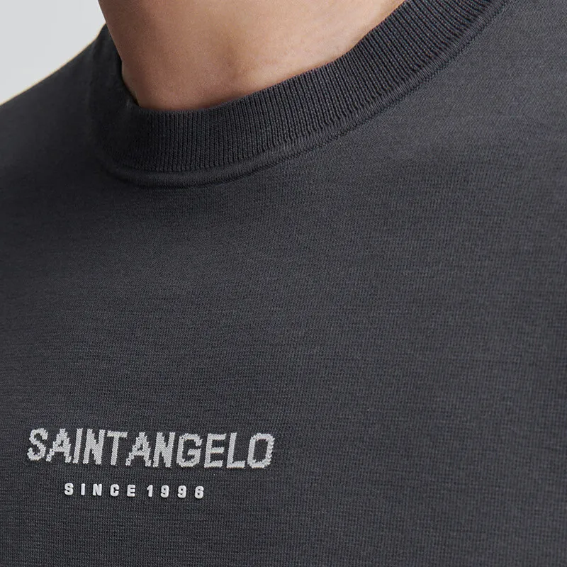 SAINT ANGELO T Shirts Unisex Cloud Mist Dark Gray-6