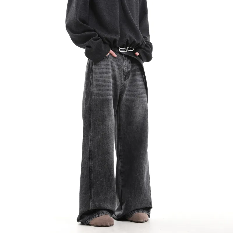 CUWU Jeans Unisex Black Gray Color-2