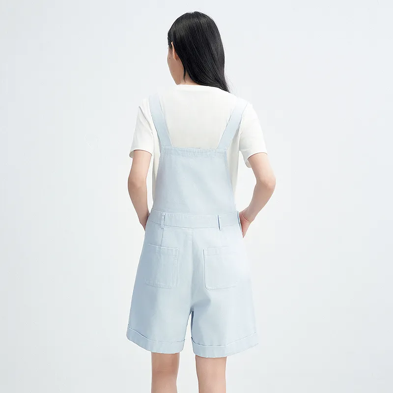 LEDIN Denim Shorts Women's Ice Bay Blue In Stock-6