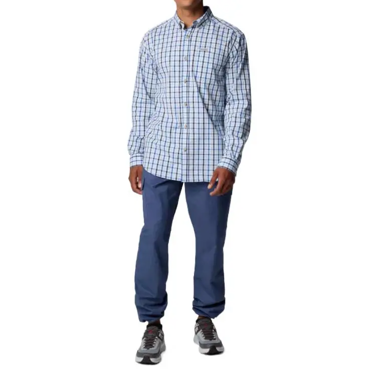 Columbia Rapid Rivers Shirt Men's Blue Everyday Fabric-3