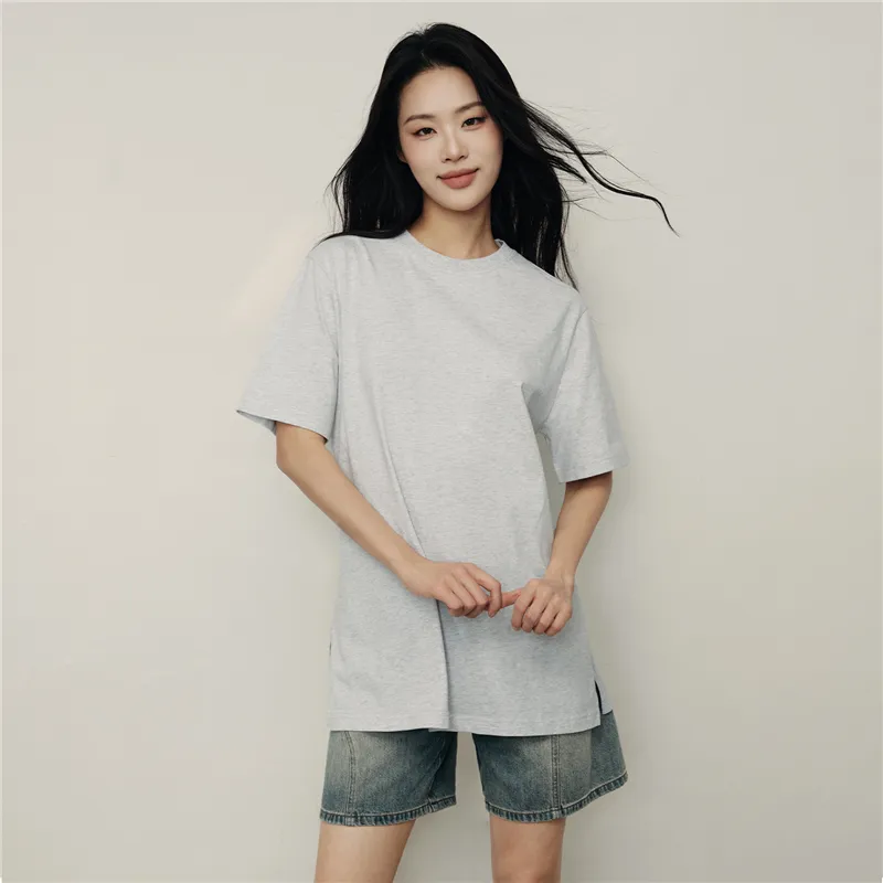 UNIQLO T Shirts Women's 02 Light Heather Gray-3