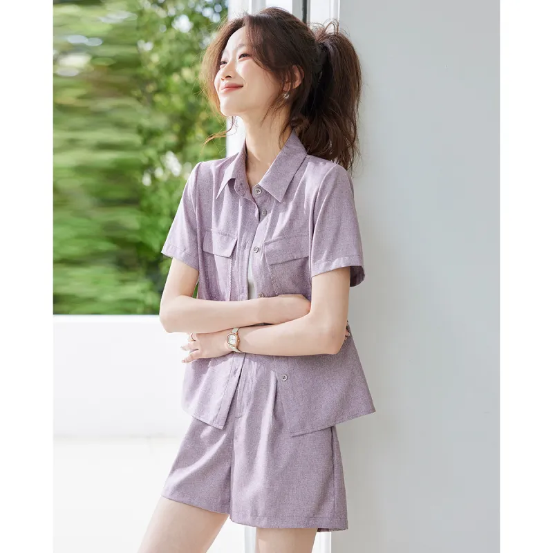 TERRE BLEUE Casual Suit Women's Purple-1