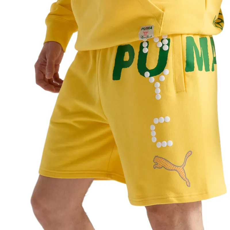PUMA BrightEssentials Casual Shorts Men's Yellow-2