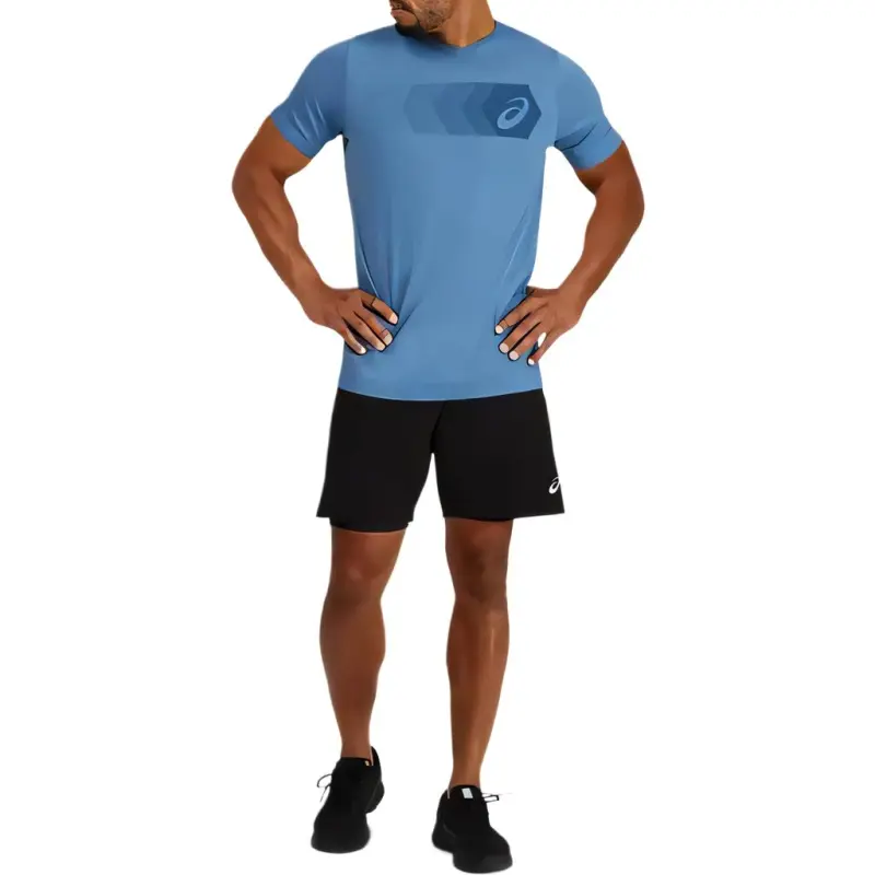 Asics XGSS FADED HEX TEE T Shirt Men's Blue-3