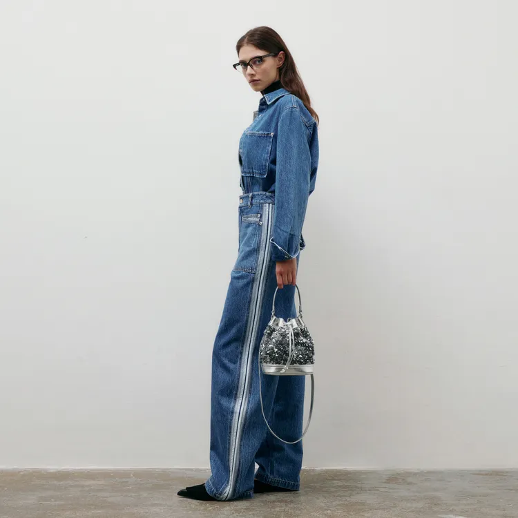 Lost In Echo Shirt Women's Denim Blue-4