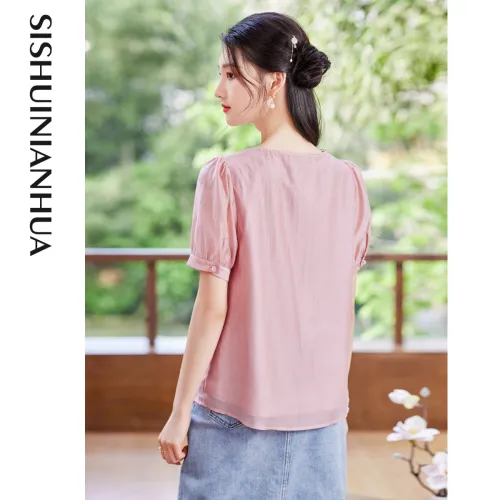 Like The Age Of Water Summer Shirt Regular Women's Pink