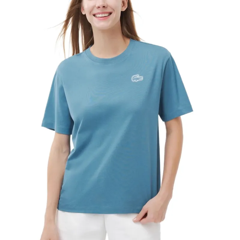 LACOSTE Logo patch T shirt-6