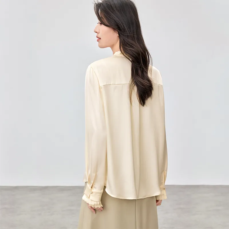 SENTUBILA Shirt Women's Apricot-6