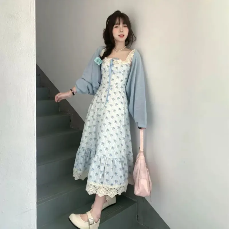BEAUTIFUL CONFESSION Slip Dress Women's Blue-5
