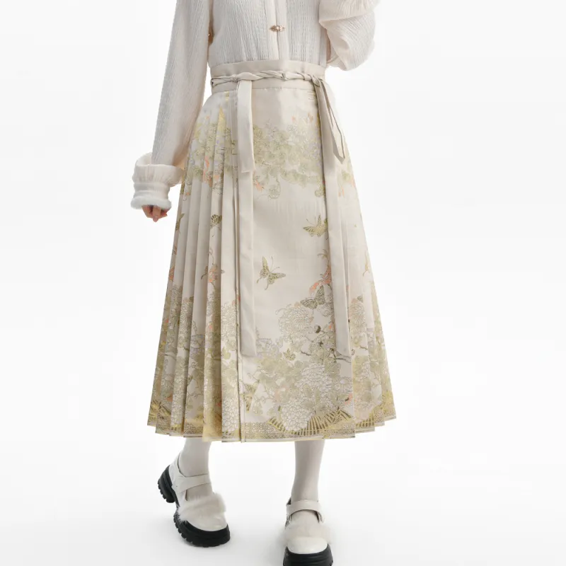 SNBL Casual Long Skirt Women's Beige-3