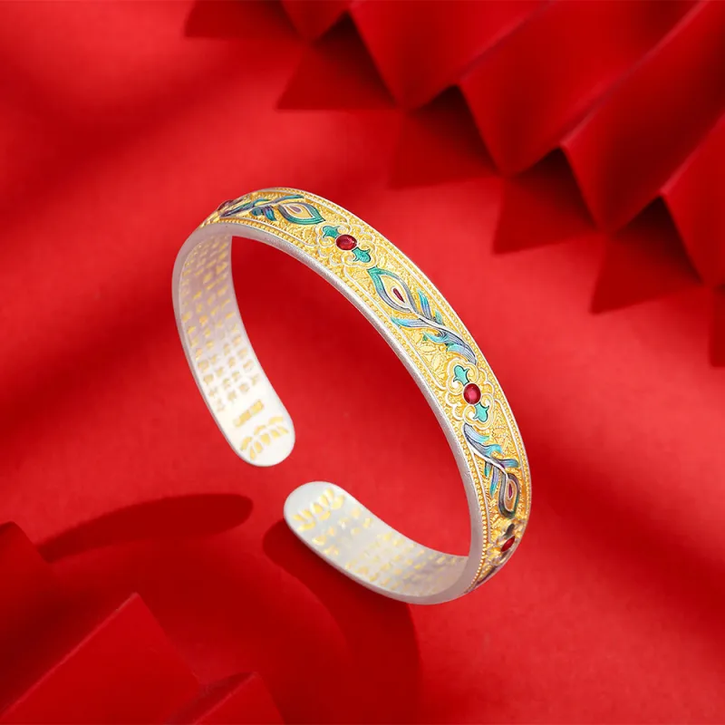 Golden Linmen 999 Fine Silver Bangles Unisex-4