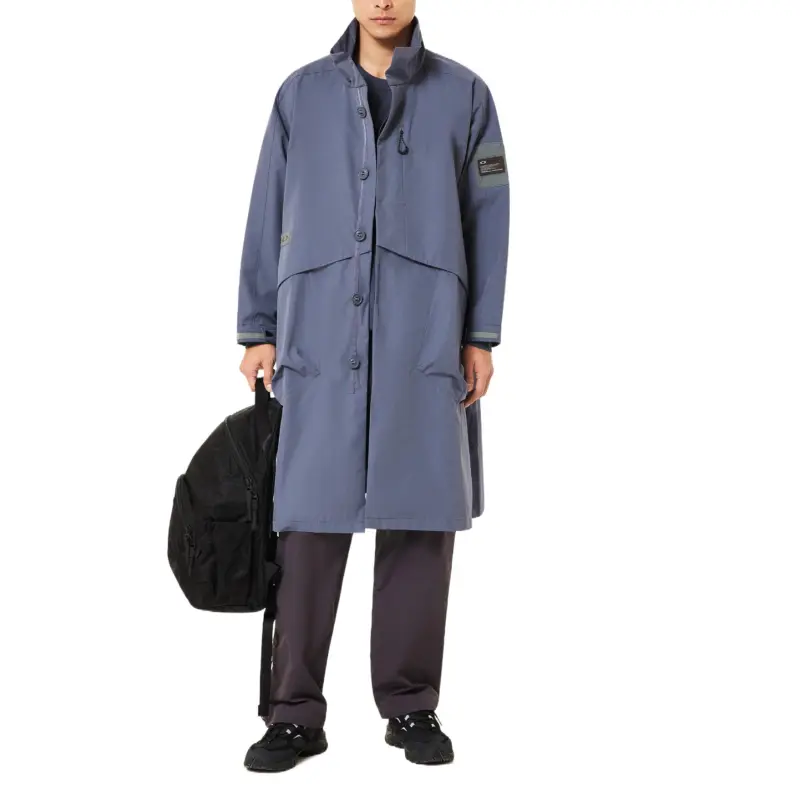 Oakley Trench Coats Men Blue-4