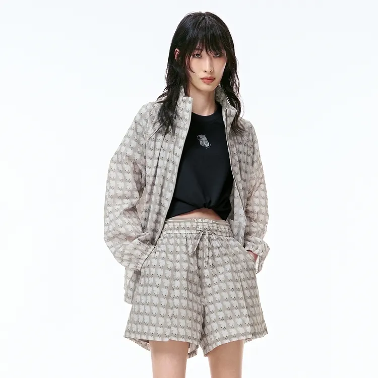 PEACEBIRD Cropped Coat Women's Dark Rye Umber-2