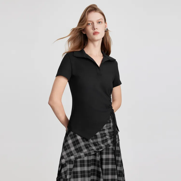 ELLE T Shirts Women's Black-6
