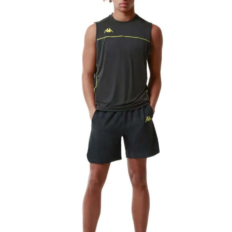 Kappa Tank Tops Men Gray-6