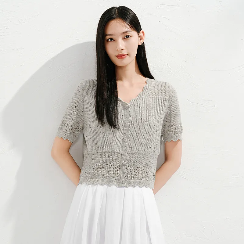 JZ. ANNAKRO Knitwear Women's Light Gray-2