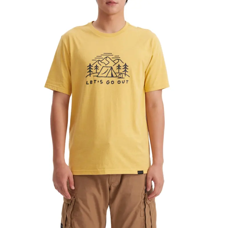 DECATHLON QUECHUA T Shirt Men's Yellow-3