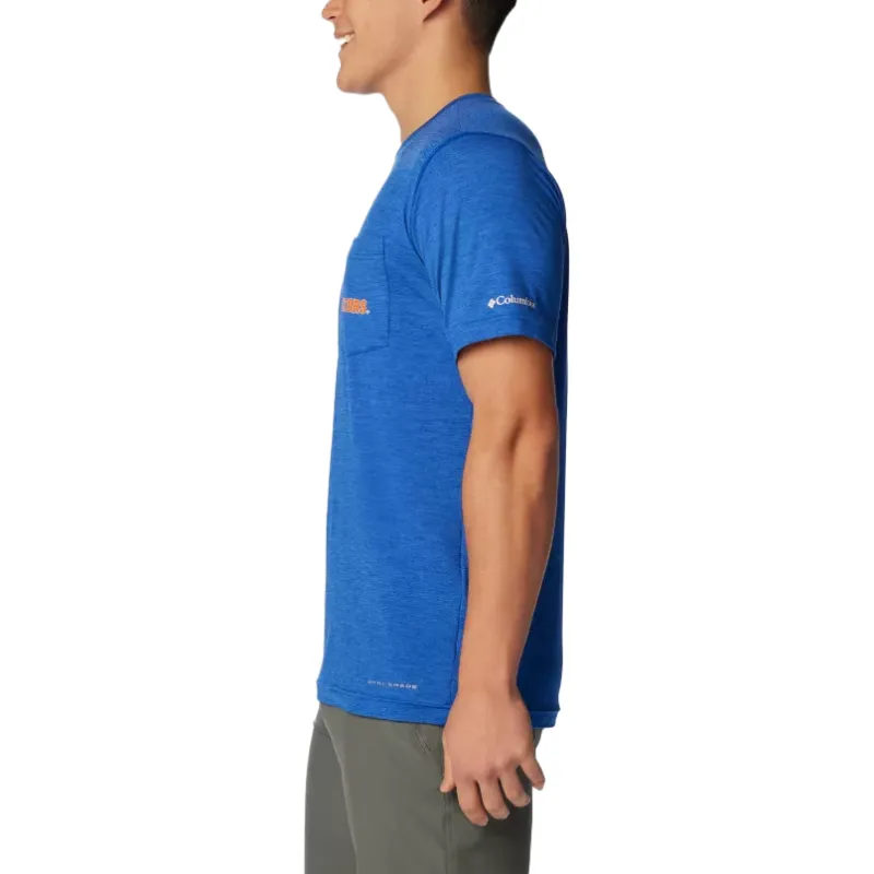 Columbia Collegiate Tech Trail T Shirt Men's Blue-2