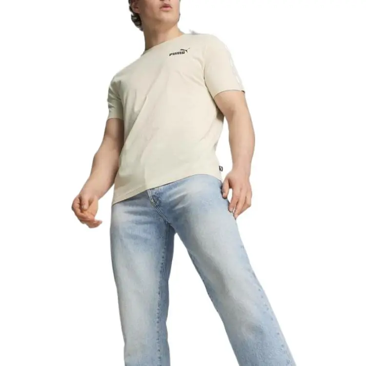 PUMA ESSENTIALS+ TAPE T Shirt Men's White-3