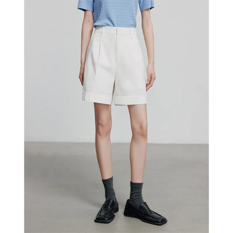 Initial Language Casual Shorts Women's-2
