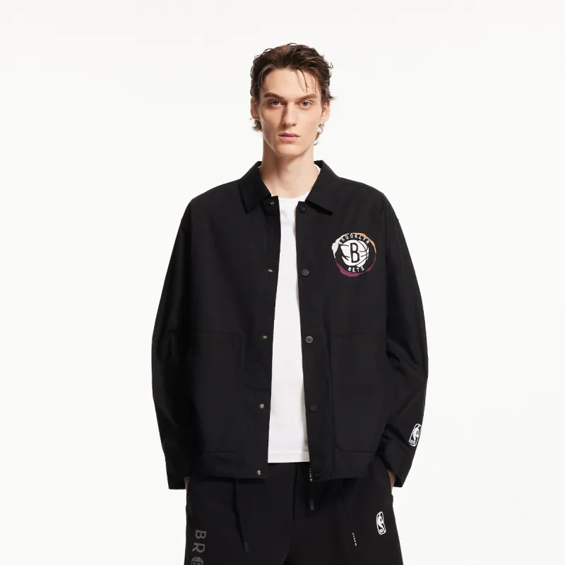 JACK JONES· x NBA Jacket Men's E43 Pure Black-5