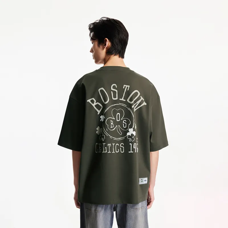 JACK JONES· JACK & JONES NBA Co brand T Shirt Men's E06 Black Olive-4