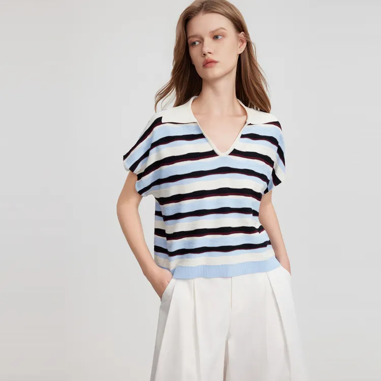 ELLE Knitwear Women's Stripes-2