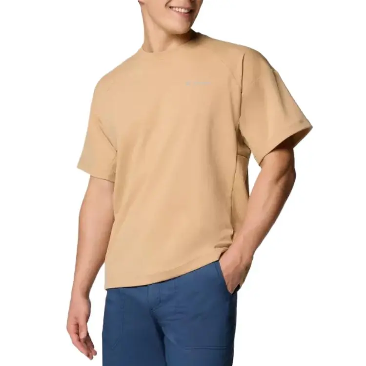 Columbia Men's Granite Point™ Knit Short Sleeve Crew T-Shirt Men's Brown-2