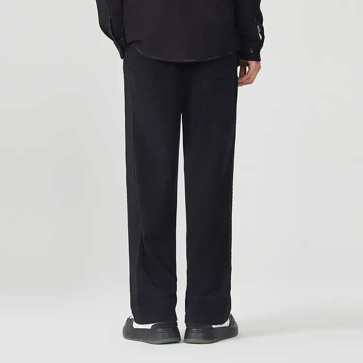 Cabbeen Knitted Sweatpants Men's Coal Black-3