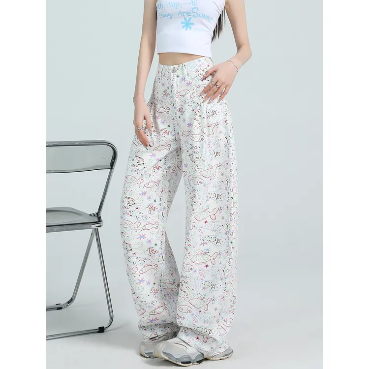 XIANSINIAO Jeans Women's White-1