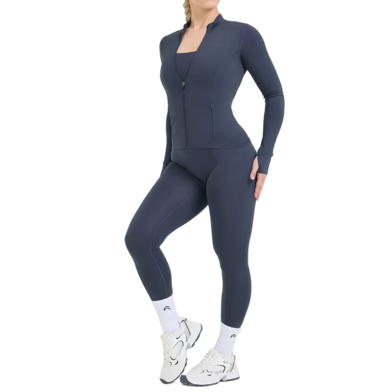 ONER ACTIVE Yoga Coat Women's Navy Blue-2