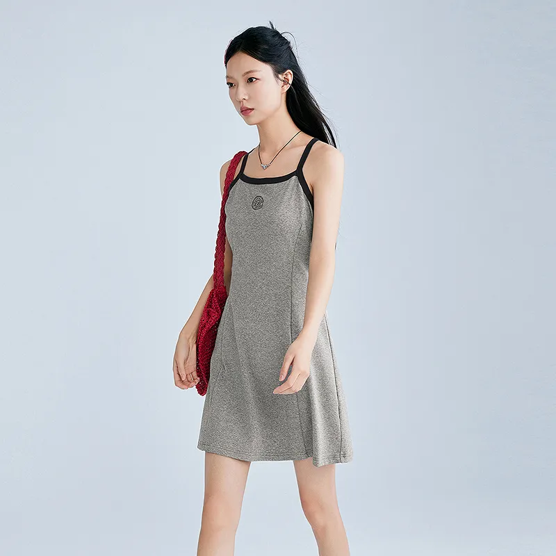 LEDIN Two Piece Skirt Sets Women's Silver Candle Gray-4