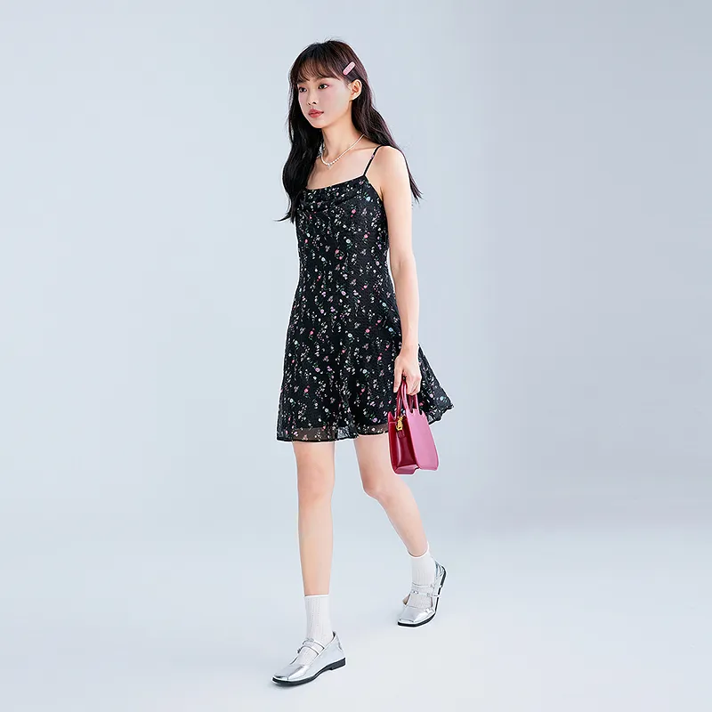 LEDIN Slip Dresses Women's Black-3