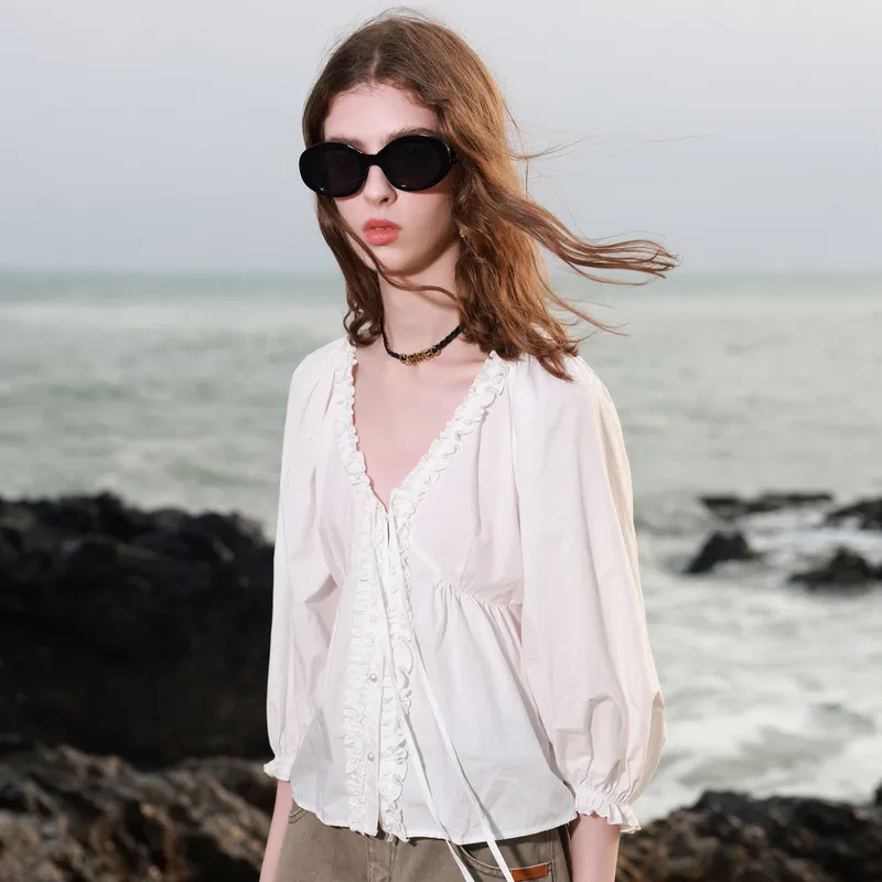 3COLOUR Shirt Women's Cloud White-3