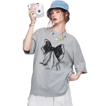 ELF SACK T Shirt Women's Butterfly Gray