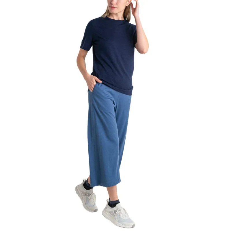 Icebreaker Regular T Shirt Women's Marine Blue-4