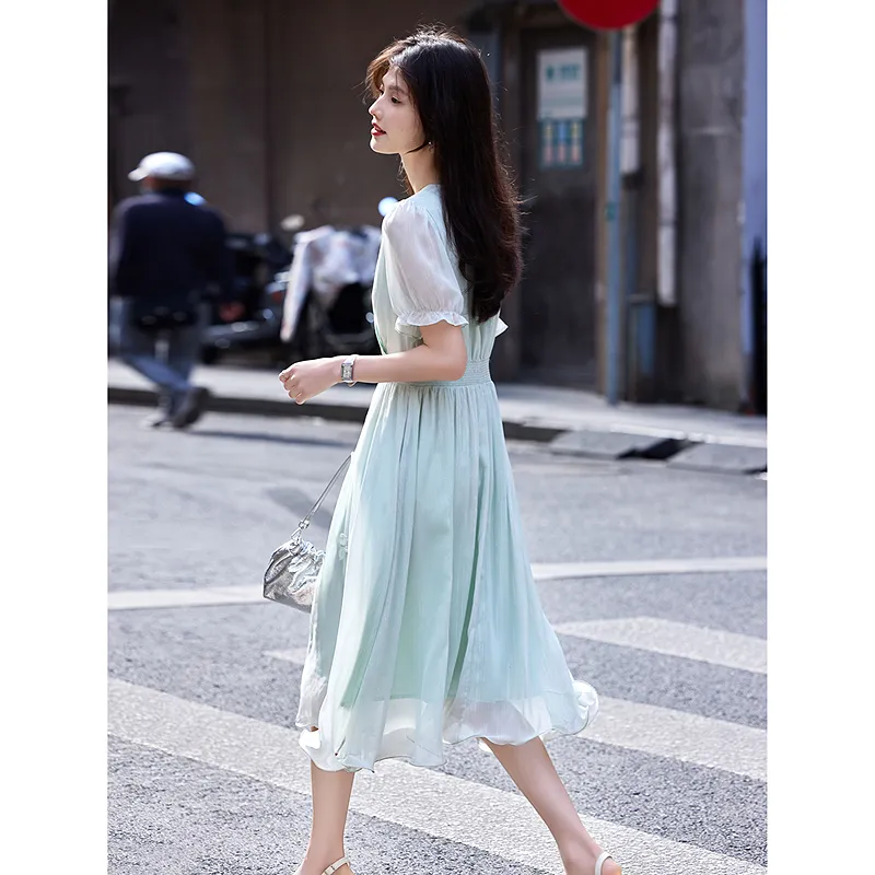 A Paradise For Awakening Short Sleeved Dress Women's-4