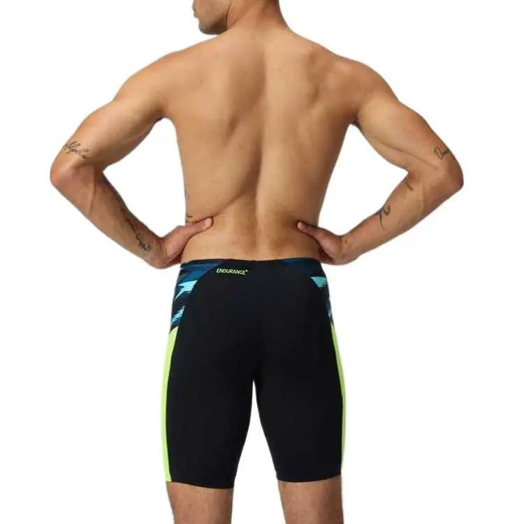 Speedo Endurance+ Max Splice Swimming Shorts Men's Black/Yellow-5