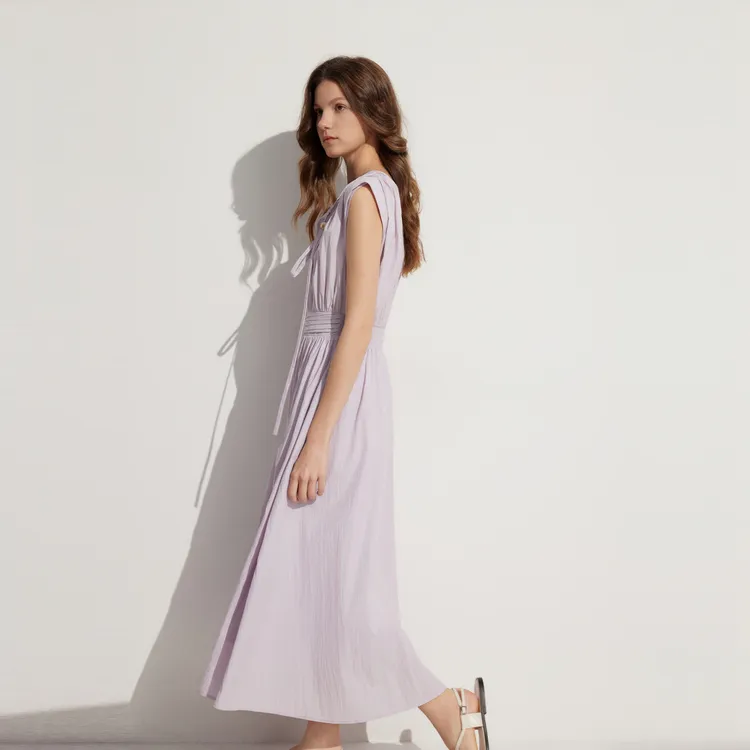 ELLE Sleeveless Dress Women's Purple-3