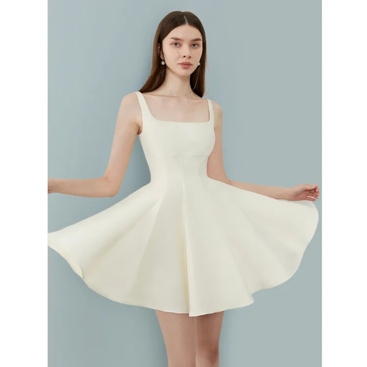 DPLAY Slip Dresses Women's Creamy Apricot-3