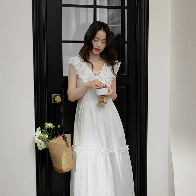 KUOSE Sleeveless Dresses Women's-5