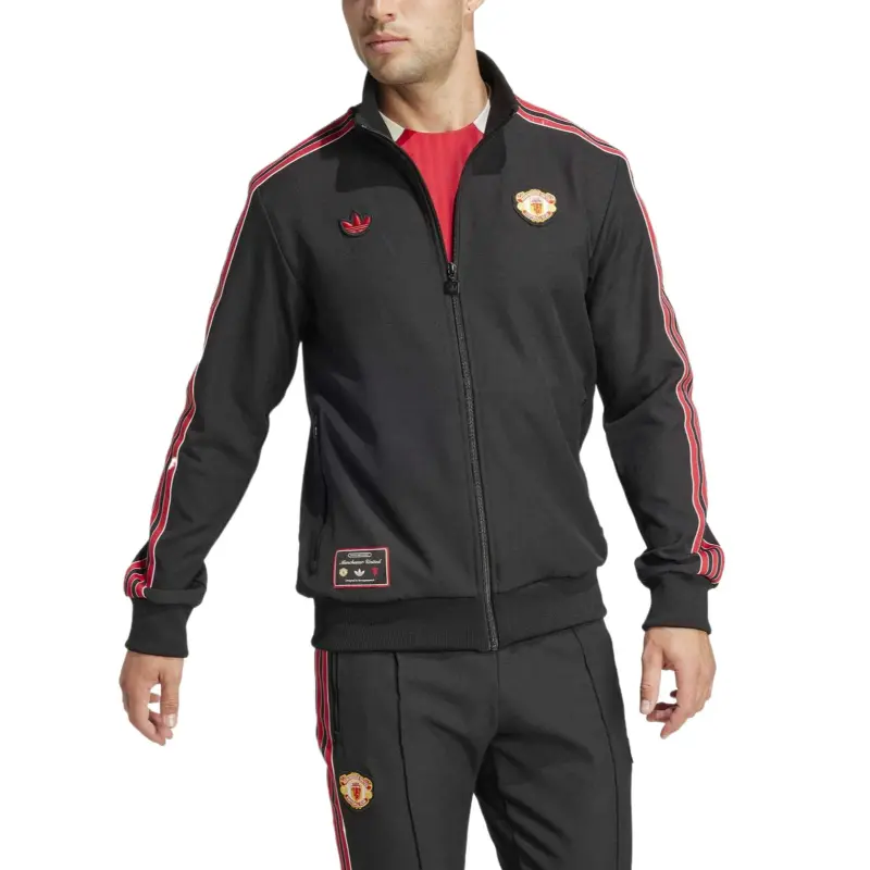 Adidas Free Shipping With AdiClub Manchester United Terrace Icons Track Top-2