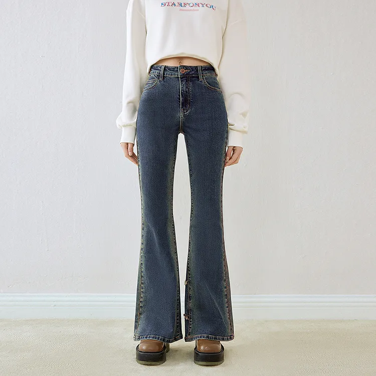 LEDIN Jeans Women's Dark Denim Blue-2